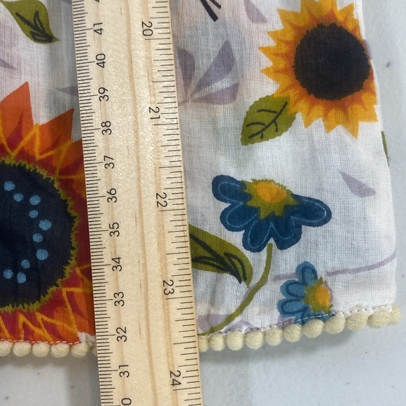 Boho Floral Bell Sleeve Tunic Blouse Medium – Sunflower Print - Picture 7 of 7